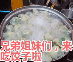 兄弟姐妹们,来吃饺子啦表情包动态gif表情图片 - 找上