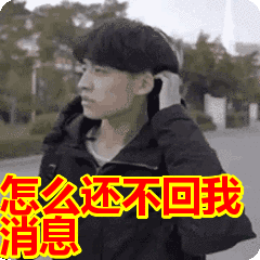 怎么还不回我消息表情包动态gif表情图片 找表情上表情家