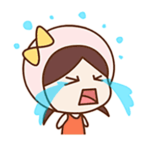 小女孩哭的表情包